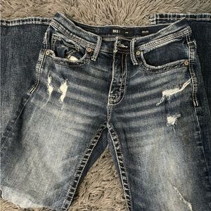 buckle bootcut jeans